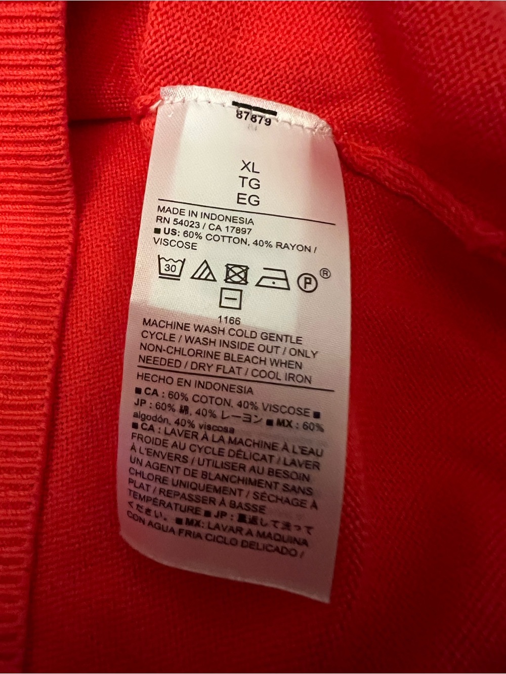 Banana Republic Dark Orange V-Neck Sweater - Picture 5 of 5